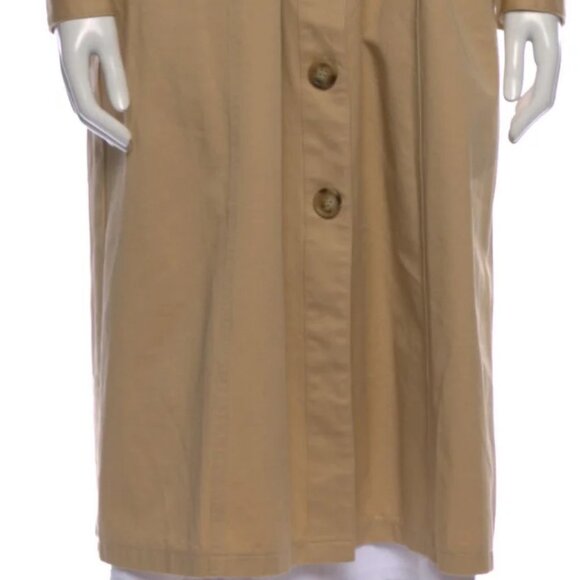 Anthropologie Magali Pascal Tilia Ruffle Eyelet Trench Coat Small - Picture 7 of 10